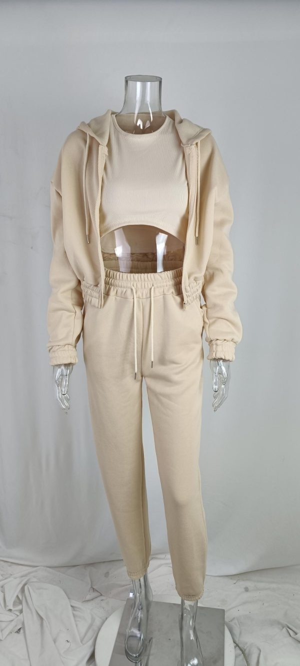 Hot Women Clothing Autumn Winter Jogger Set Hoodie Sports Outfits Casual Women's 3 Pieces Sets