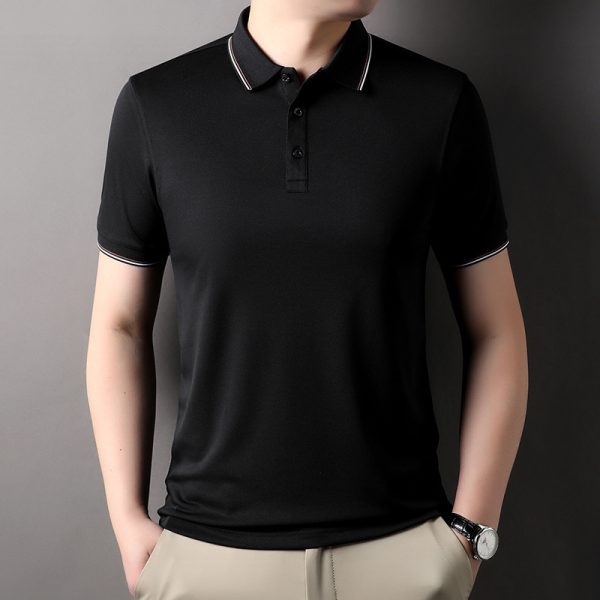Wholesale Summer Promotion Breathable Short Sleeve Loose Fit Plain Man Polo Shirt