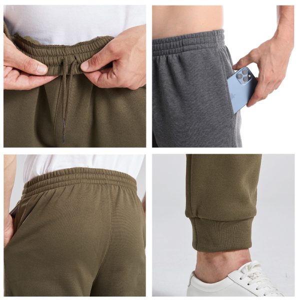 Winter Plush Men Gym Sweatpants Workout Fleece Trousers Thick Warm Male Sport Pants Running Pantalones Jogger Pants