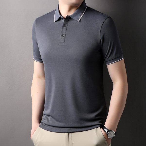 Wholesale Summer Promotion Breathable Short Sleeve Loose Fit Plain Man Polo Shirt