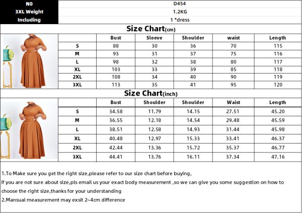 D454 New Arrival Solid Color Maxi Dresses Women's Clothing Wholesale O Neck Long Sleeve Plus Size Women Dresses