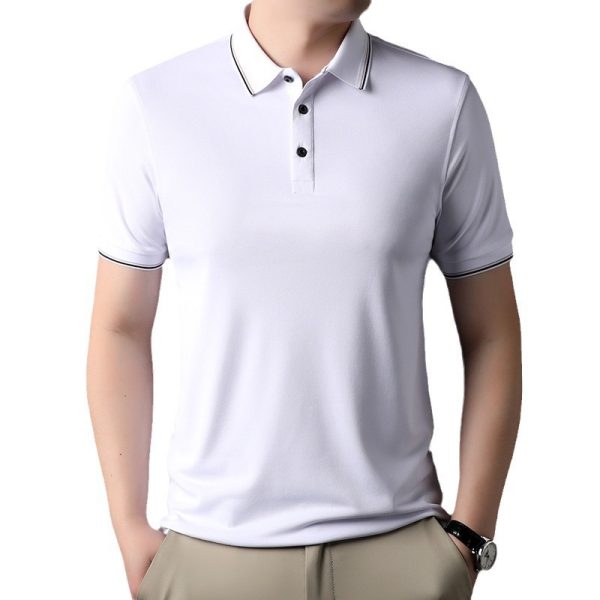 Wholesale Summer Promotion Breathable Short Sleeve Loose Fit Plain Man Polo Shirt
