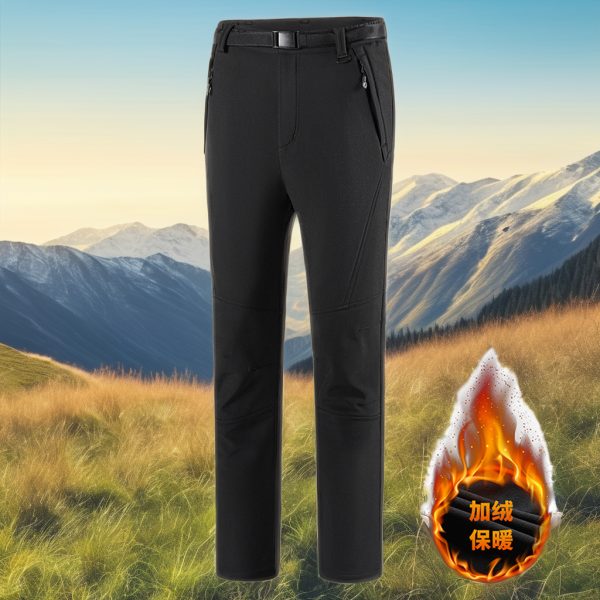 Unisex Lightweight Softshell Stretch Pants Convertible Construction Trousers for Autumn Trekking Hiking Plus Breathable Printed