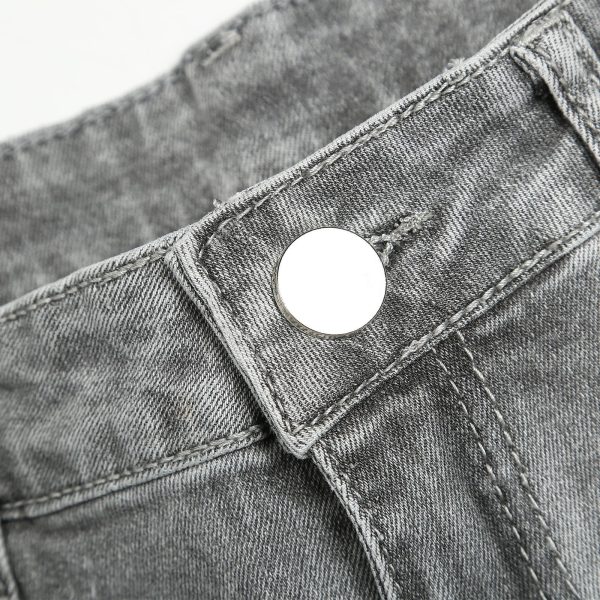 Rts Pants Denim New Arrival Men's Jeans Printing Stone Washing Trousers Ripped Path Paint Slim Jeans Male