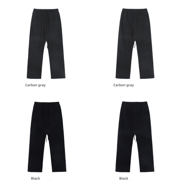 2024 Fall Custom Men's and Unisex Baggy Sweatpants Cotton Khaki Trousers for Boys Casual Straight Style for Outdoor Use