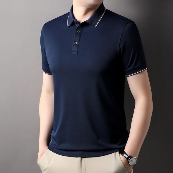 Wholesale Summer Promotion Breathable Short Sleeve Loose Fit Plain Man Polo Shirt