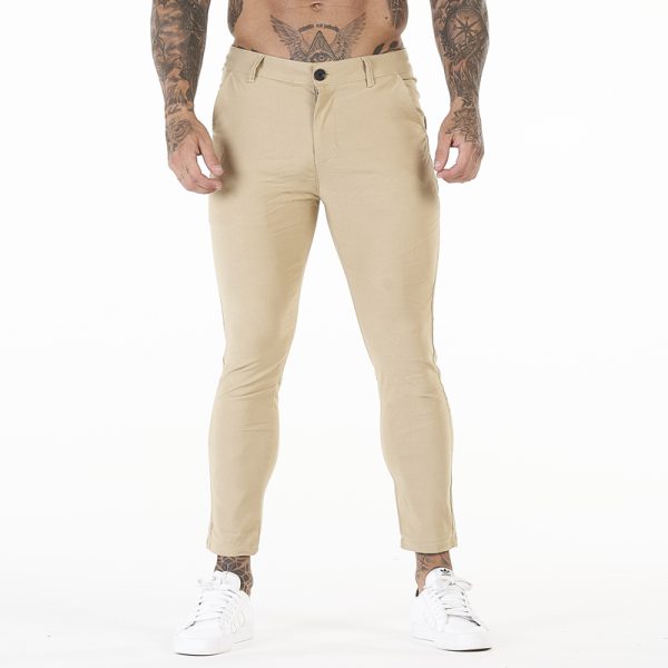 Wholesale Men's Stretch Fashion Business Pants Slim Fit Trousers High Waisted Man Casual Dress Pants for Men